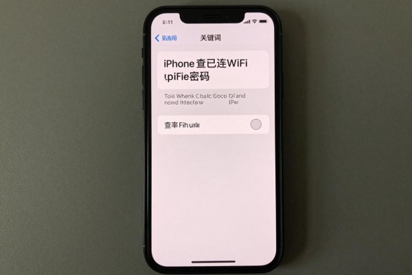 iPhone查已连WiFi密码方法